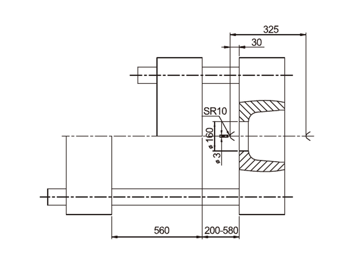 BN-270 platen side dimensions.