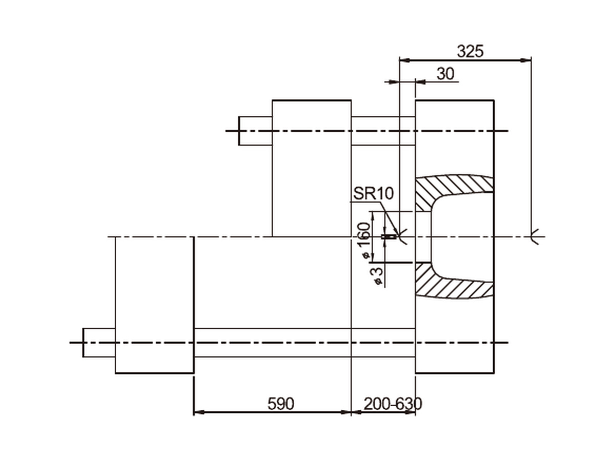 BN-300 platen side dimensions.