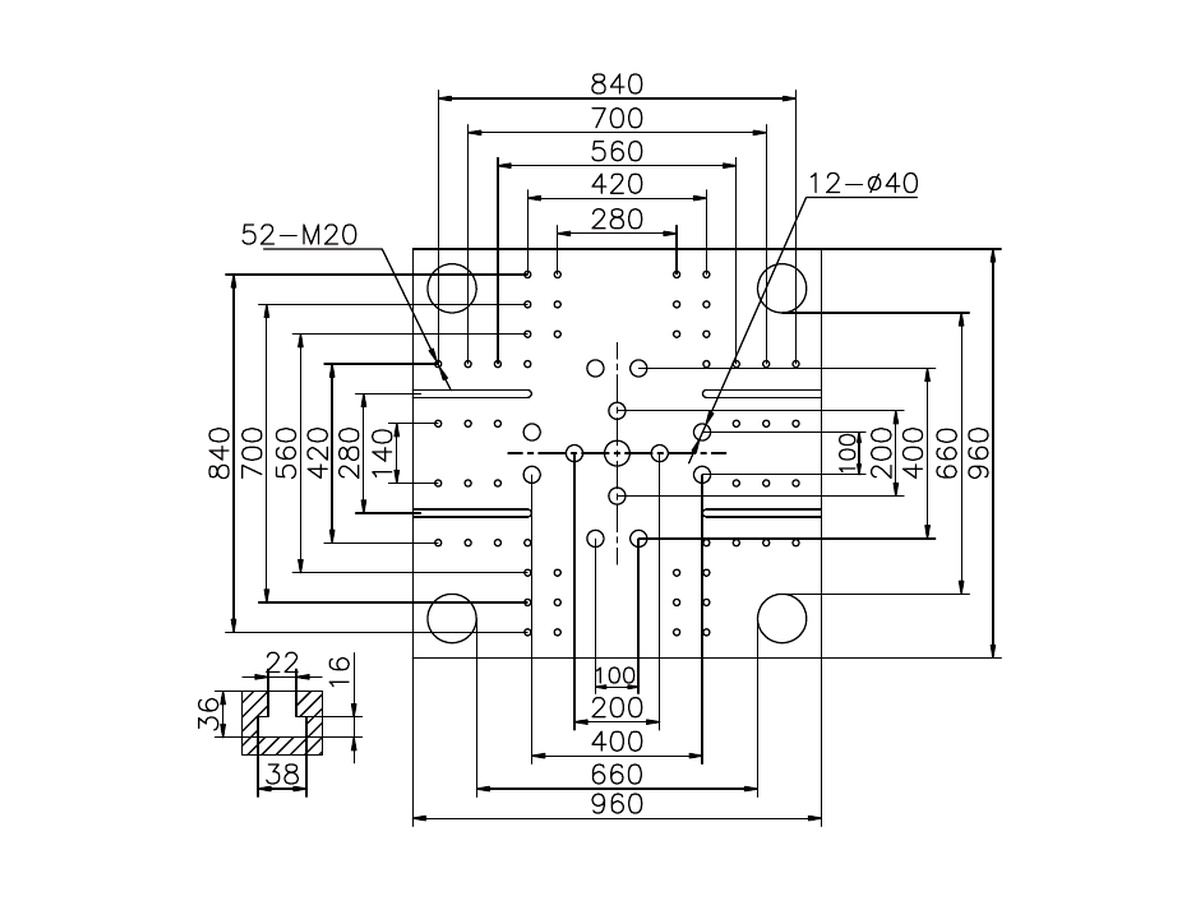 BN-330 platen front dimensions.