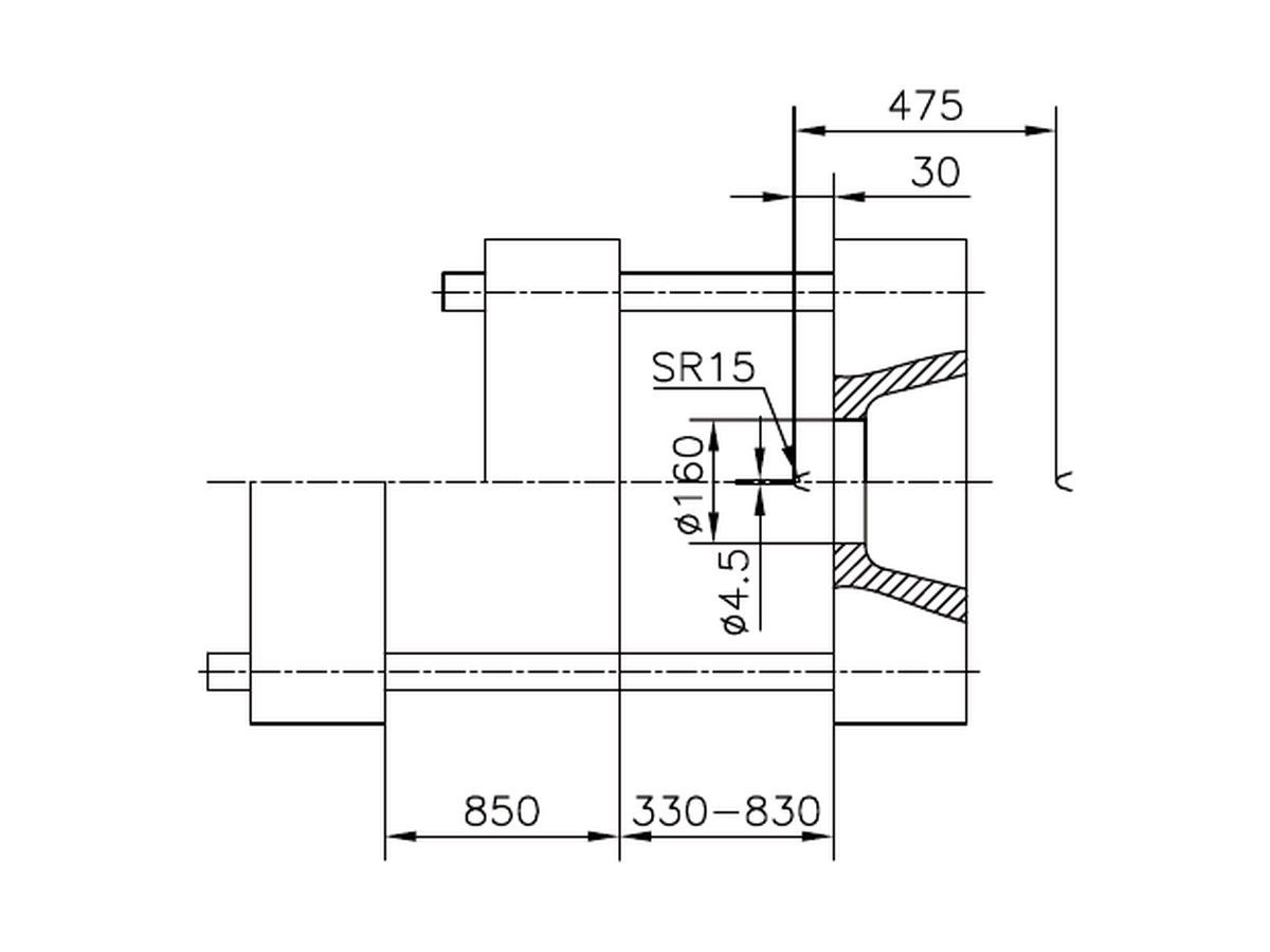 BN-560 platen side dimensions.