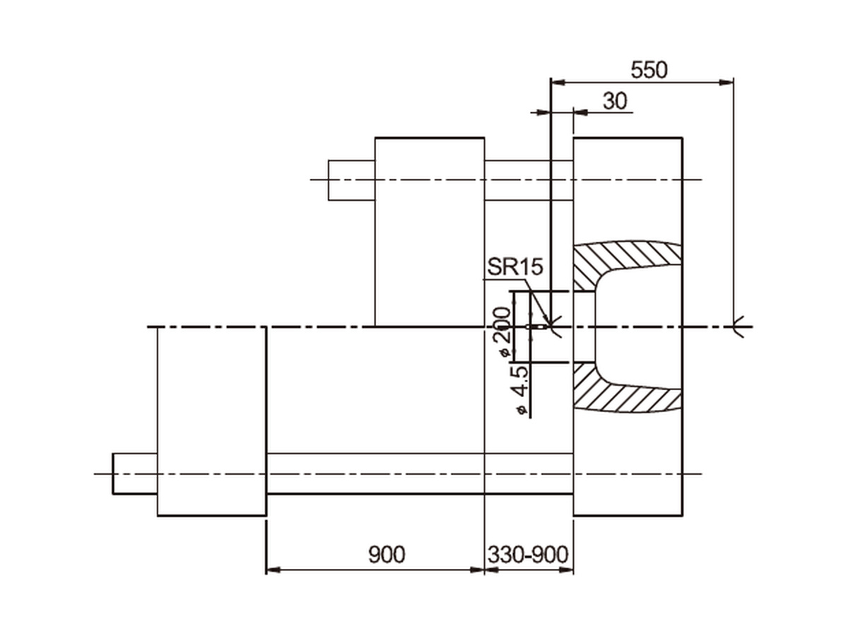 BN-680 platen side dimensions.