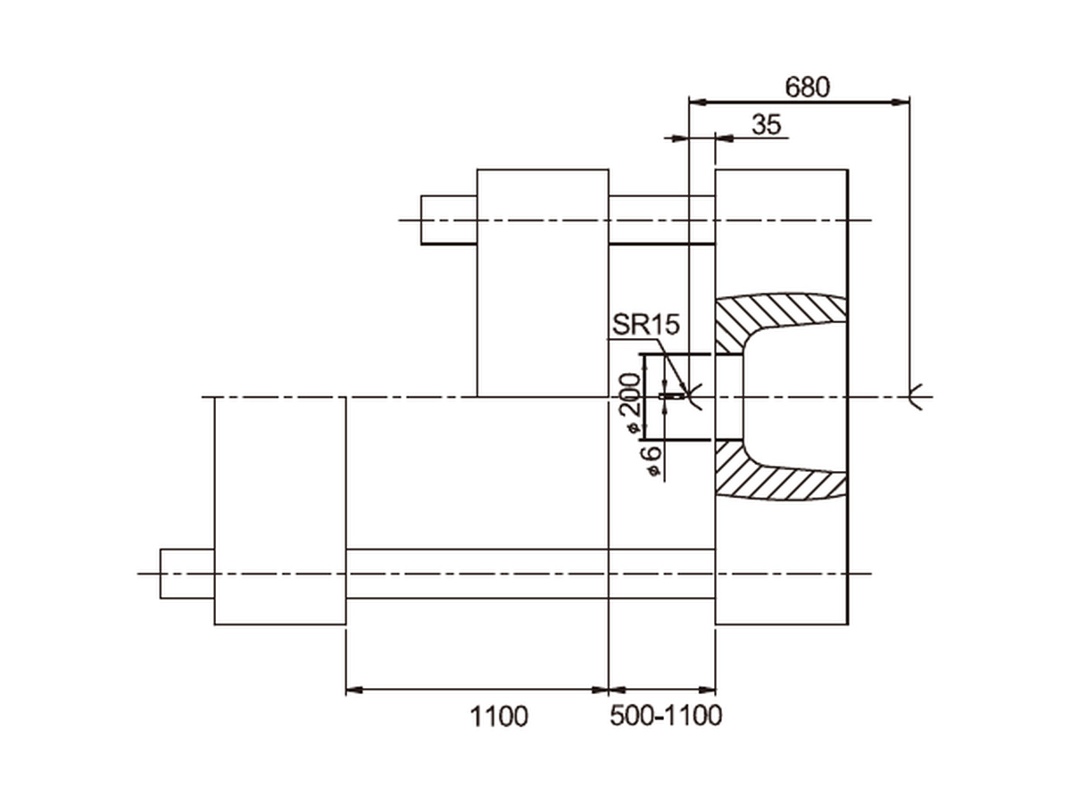 BN-900 platen side dimensions.