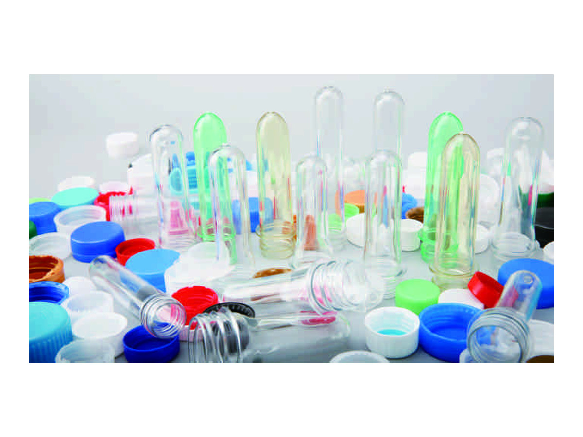 PET preform examples from the brochure; not an output specification for this particular mould.