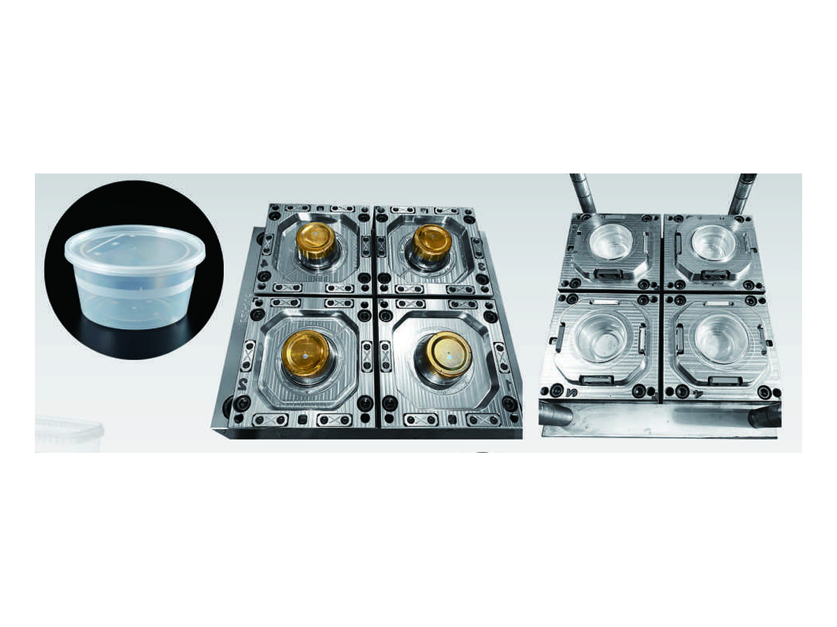 Round Food Container Injection Mould - Design 1