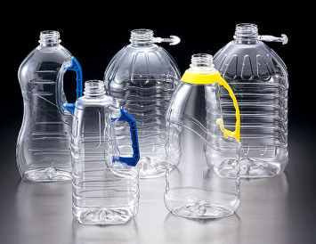Handled PET bottle examples