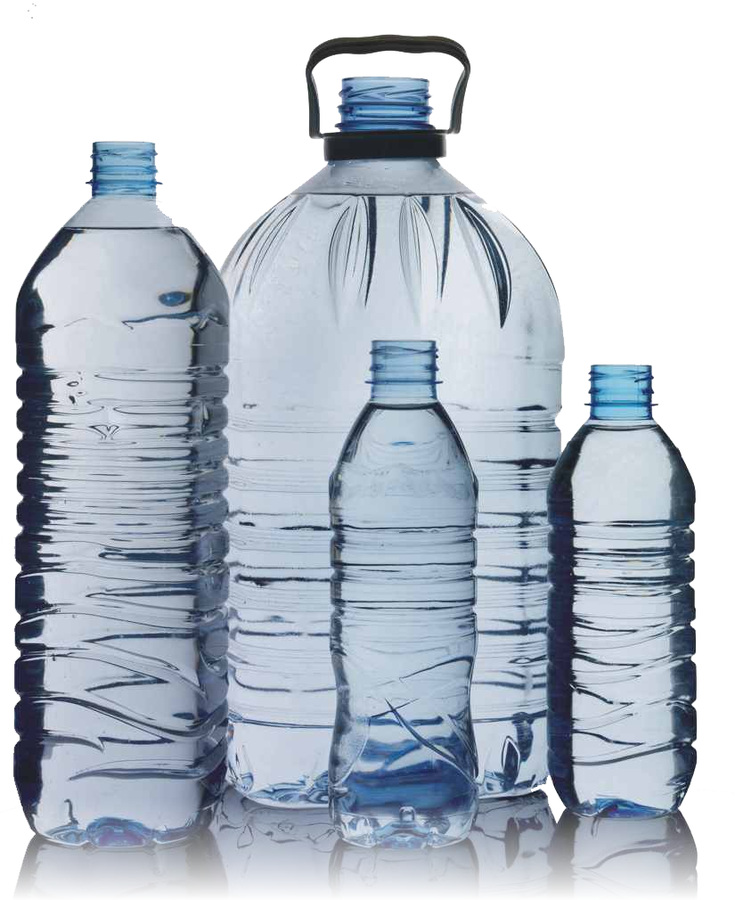 PET bottle examples; each bottle must fit the selected model limits